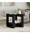 vidaXL Coffee Table Black Oak 51 x 50 x 50 cm Engineered Wood