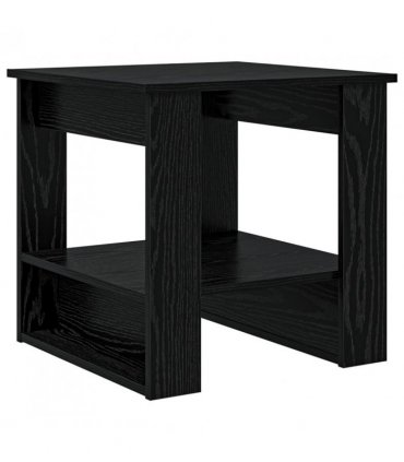 vidaXL Coffee Table Black Oak 51 x 50 x 50 cm Engineered Wood