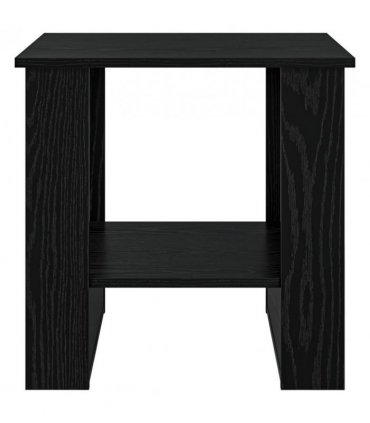 vidaXL Coffee Table Black Oak 51 x 50 x 50 cm Engineered Wood