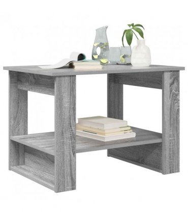 vidaXL Coffee Table Grey Sonoma 72 x 50 x 50 cm Engineered Wood