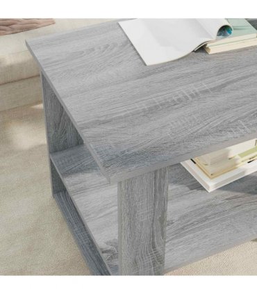 vidaXL Coffee Table Grey Sonoma 72 x 50 x 50 cm Engineered Wood