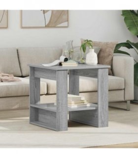 vidaXL Coffee Table Grey Sonoma 51 x 50 x 50 cm Engineered Wood