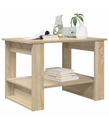 vidaXL Coffee Table Sonoma Oak 72 x 50 x 50 cm Engineered Wood