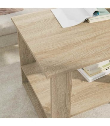 vidaXL Coffee Table Sonoma Oak 72 x 50 x 50 cm Engineered Wood