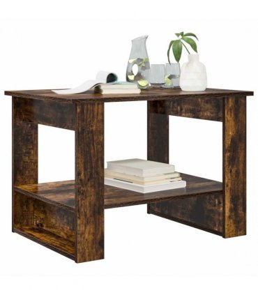 vidaXL Coffee Table Smoked Oak 72 x 50 x 50 cm Engineered Wood