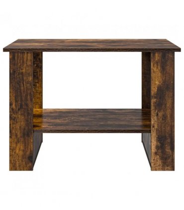 vidaXL Coffee Table Smoked Oak 72 x 50 x 50 cm Engineered Wood