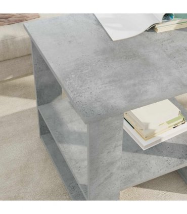 vidaXL Coffee Table Concrete Grey 51 x 50 x 50 cm Engineered Wood