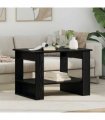 vidaXL Coffee Table Black Oak 72 x 50 x 50 cm Engineered Wood