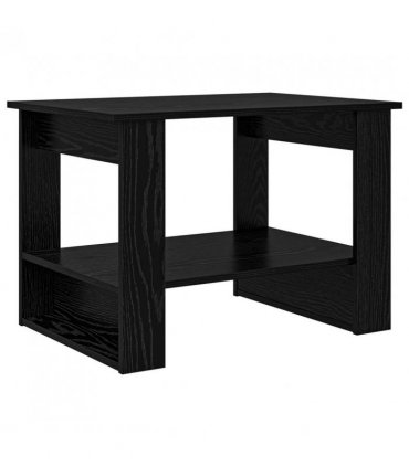 vidaXL Coffee Table Black Oak 72 x 50 x 50 cm Engineered Wood