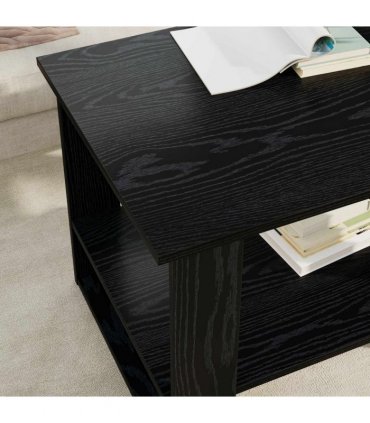 vidaXL Coffee Table Black Oak 72 x 50 x 50 cm Engineered Wood
