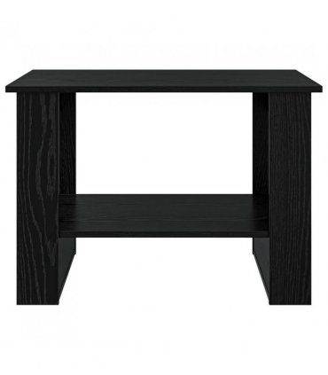 vidaXL Coffee Table Black Oak 72 x 50 x 50 cm Engineered Wood