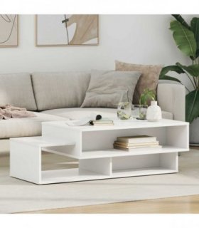 vidaXL Coffee Table White 105 x 50 x 32.5 cm Engineered Wood