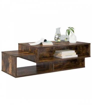 vidaXL Coffee Table Smoked Oak 105 x 50 x 32.5 cm Engineered Wood