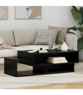 vidaXL Coffee Table Black Oak 105 x 50 x 32.5 cm Engineered Wood