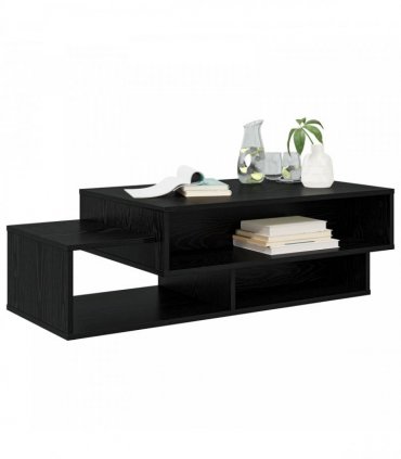 vidaXL Coffee Table Black Oak 105 x 50 x 32.5 cm Engineered Wood