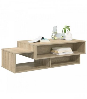vidaXL Coffee Table Sonoma Oak 105 x 50 x 32.5 cm Engineered Wood