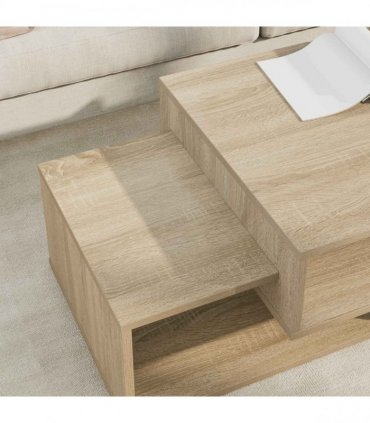 vidaXL Coffee Table Sonoma Oak 105 x 50 x 32.5 cm Engineered Wood