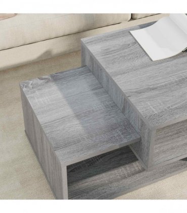 vidaXL Coffee Table Grey Sonoma 105 x 50 x 32.5 cm Engineered Wood