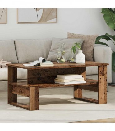 vidaXL Coffee Table Old Wood 90 x 50 x 40 cm Engineered Wood