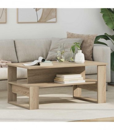 vidaXL Coffee Table Sonoma Oak 90 x 50 x 40 cm Engineered Wood