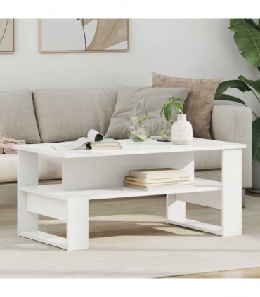 vidaXL Coffee Table White 90 x 50 x 40 cm Engineered Wood