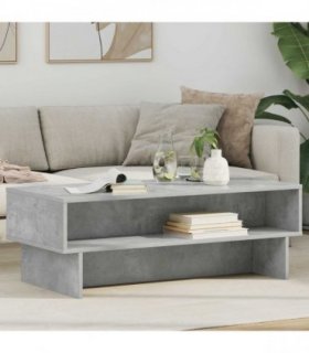 vidaXL Coffee Table Concrete Grey 100 x 46 x 35 cm Engineered Wood
