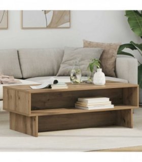 vidaXL Coffee Table Artisan Oak 100 x 46 x 35 cm Engineered Wood
