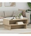 vidaXL Coffee Table Sonoma Oak 80 x 46 x 35 cm Engineered Wood