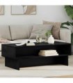 vidaXL Coffee Table Black Oak 100 x 46 x 35 cm Engineered Wood