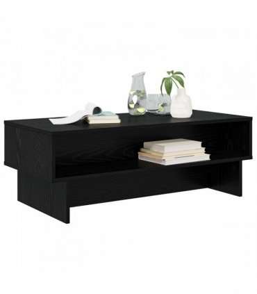 vidaXL Coffee Table Black Oak 100 x 46 x 35 cm Engineered Wood