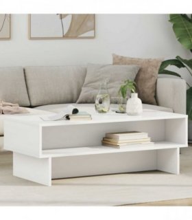 vidaXL Coffee Table White 100 x 46 x 35 cm Engineered Wood