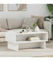 vidaXL Coffee Table White 80 x 46 x 35 cm Engineered Wood