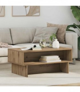 vidaXL Coffee Table Artisan Oak 80 x 46 x 35 cm Engineered Wood