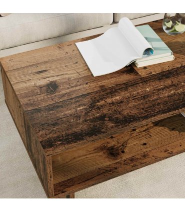 vidaXL Coffee Table Old Wood 100 x 46 x 35 cm Engineered Wood