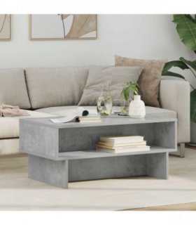 vidaXL Coffee Table Concrete Grey 80 x 46 x 35 cm Engineered Wood