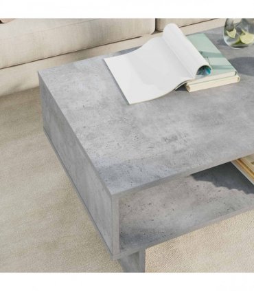 vidaXL Coffee Table Concrete Grey 80 x 46 x 35 cm Engineered Wood