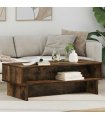 vidaXL Coffee Table Smoked Oak 100 x 46 x 35 cm Engineered Wood