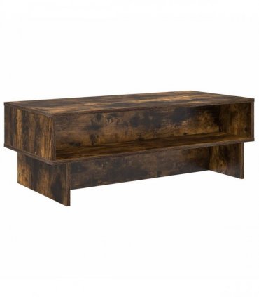 vidaXL Coffee Table Smoked Oak 100 x 46 x 35 cm Engineered Wood