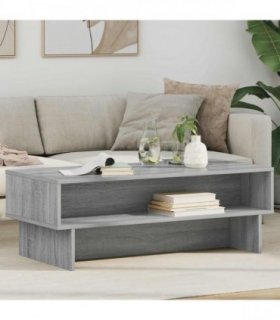 vidaXL Coffee Table Grey Sonoma 100 x 46 x 35 cm Engineered Wood