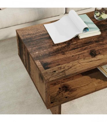 vidaXL Coffee Table Old Wood 80 x 46 x 35 cm Engineered Wood