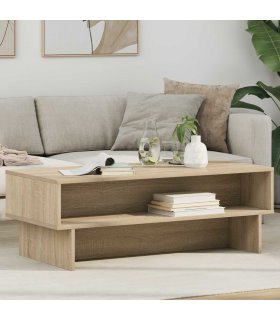 vidaXL Coffee Table Sonoma Oak 100 x 46 x 35 cm Engineered Wood