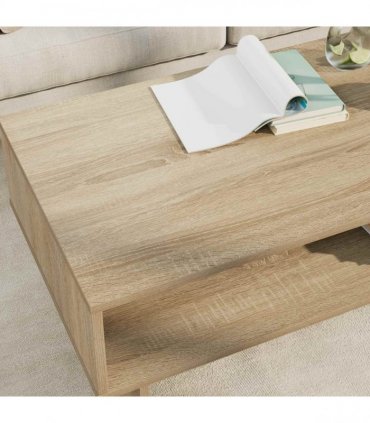 vidaXL Coffee Table Sonoma Oak 100 x 46 x 35 cm Engineered Wood