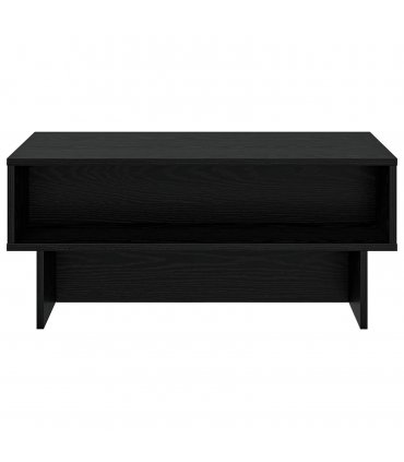 vidaXL Coffee Table Black Oak 80 x 46 x 35 cm Engineered Wood