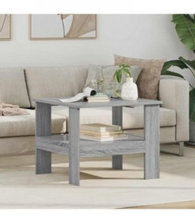 vidaXL Coffee Table Grey Sonoma 57 x 55 x 45 cm Engineered Wood