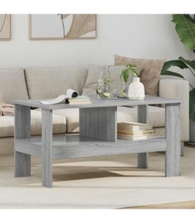 vidaXL Coffee Table Grey Sonoma 90 x 50 x 45 cm Engineered Wood