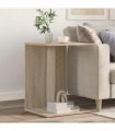 vidaXL Side Table Sonoma Oak 45 x 40 x 62.5 cm Engineered Wood — V0672068527