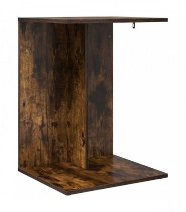 vidaXL Side Table Smoked Oak 45 x 40 x 62.5 cm Engineered Wood — V0672068528