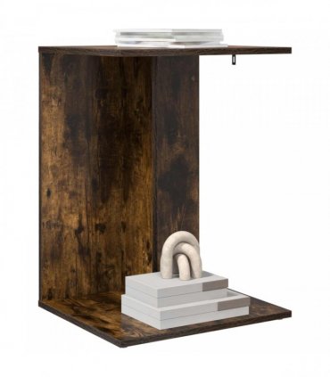 vidaXL Side Table Smoked Oak 45 x 40 x 62.5 cm Engineered Wood — V0672068528