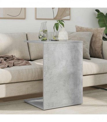 vidaXL Side Table Concrete Grey 45 x 40 x 62.5 cm Engineered Wood — V0672068529