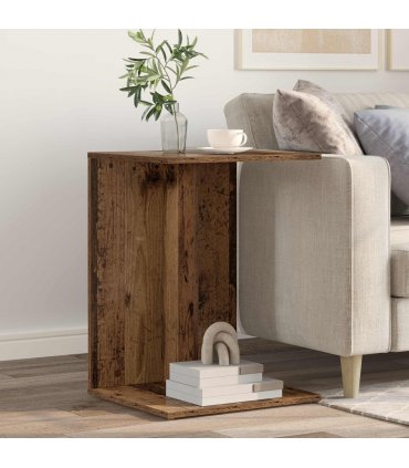 vidaXL Side Table Old Wood 45 x 40 x 62.5 cm Engineered Wood — V0672068530